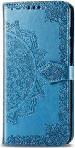 Mandala Booktype iPhone 12 Mini hoesje - Turquoise