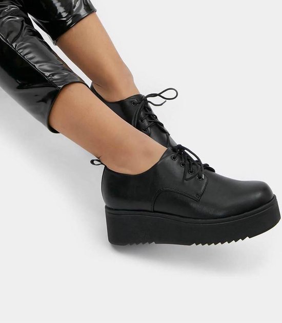 Koi Footwear Ramit PU Platform Creepers Zwart bol