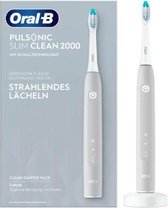Bol.com Oral-B Pulsonic Slim Clean 2000 - Elektrische tandenborstel - Volwassene Sonische tandenborstel - Grijs aanbieding