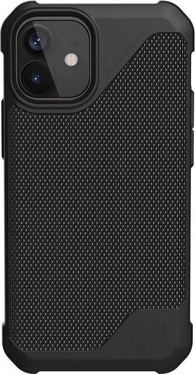 UAG - iPhone 12 mini Hoesje - Back Case Metropolis LT Stof Zwart