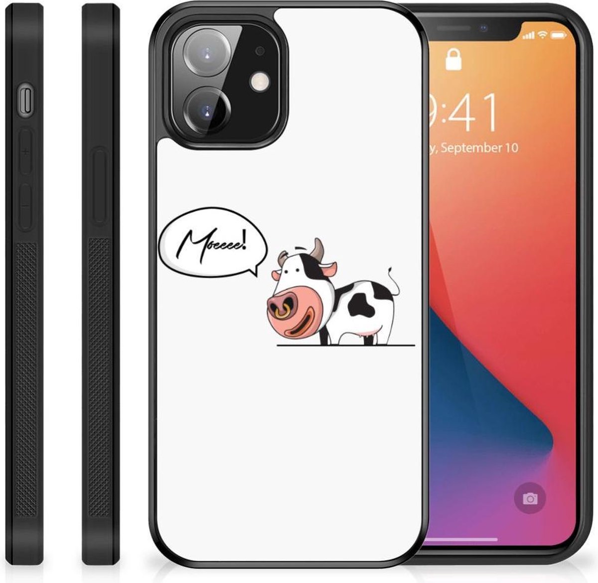 iPhone 12 Mini Bumper Hoesje Cheeky Cow