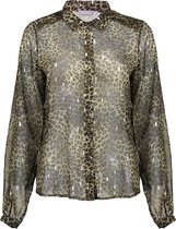 Blouse Leopard With Gold 03937-20 Army/sand Combi