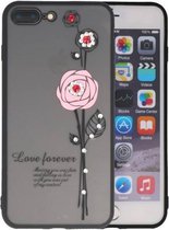 Love Forever Hoesjes Geschikt voor iPhone 7 / 8 Plus Roze