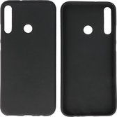 BackCover Hoesje Color Telefoonhoesje voor Huawei P40 Lite E - Zwart