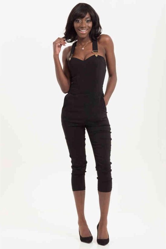 Voodoo Vixen Tuinbroek L Connie Capri Zwart bol