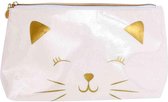 Something Different Makeup tas Cat Multicolours/Goudkleurig