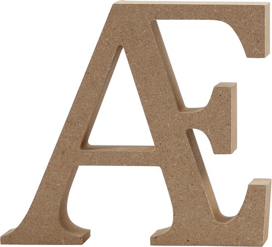 Letter, Æ, H: 8 cm, dikte 1,5 cm, 1 stuk