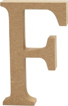Letter, F, H: 8 cm, dikte 1,5 cm, 1 stuk