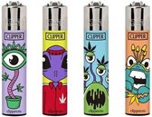 Clipper Aansteker - Monster Weed - 4 stuks