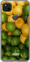 Google Pixel 4a Hoesje Transparant TPU Case - Lemon & Lime #ffffff