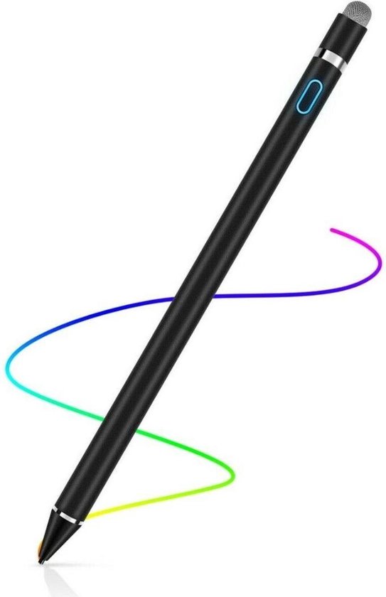 Active Stylus Pen - Oplaadbare Dual Touch Pen voor Tablet en Telefoon -  Zwart | bol.com