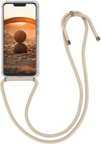 kwmobile telefoonhoesje compatibel met Huawei Mate 20 Lite - Hoesje met koord - Back cover in goud