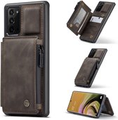 Portemonnee Hoesje | CASEME | Samsung Galaxy Note 20 Back Cover Wallet Case - Coffee