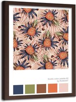 Foto in frame Ananas bruin, 70x100cm, Premium print