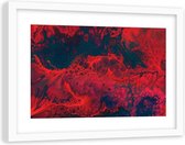 Foto in frame Rood en zwart, 120x80, Premium print