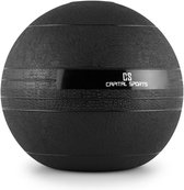 CAPITAL SPORTS Groundcracker Slamball  - robuuste gewichtsbal voor verschillende functional fitness oefeningen - rubber - zwart