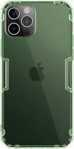 Nillkin - Hoesje geschikt voor iPhone 12 Pro Max - Nature TPU Case - Back Cover - Donker Groen
