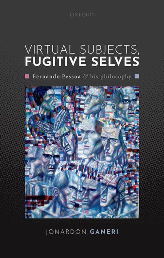 Couverture du livre : "Virtual Subjects, Fugitive Selves" avec des visages abstraits et multiples dans des tons bleus, gris et roses.