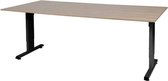 Schaffenburg Verstelbaar Bureau - 120x80 wit - zwart frame