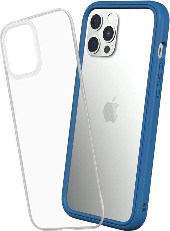Coque Apple iPhone 12 Pro Max RhinoShield Mod NX Transparente / Blauw |  
