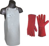 Leren schort MET handschoenen Multifunctioneel