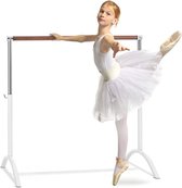 Klarfit Bar Lerina balletstang - barre voor stretching & pilates - mobiel - 110 x 113 cm - in hoogte verstelbaar - staal