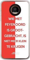 6F hoesje - geschikt voor Motorola Moto Z Force -  Transparant TPU Case - Feyenoord - Grootgebracht #ffffff