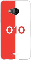 6F hoesje - geschikt voor HTC U Play -  Transparant TPU Case - Feyenoord - 010 #ffffff
