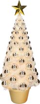 Complete kunstkerstboom met lichtjes en ballen goud - Kerstversiering - Kerstbomen - Kerstaccessoires - Kerstverlichting