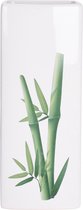 1x Witte radiator waterverdampers/luchtbevochtigers botanische planten print bamboe blad 21 cm - Waterverdampers voor de verwarming - Luchtvochtigheid verhogen