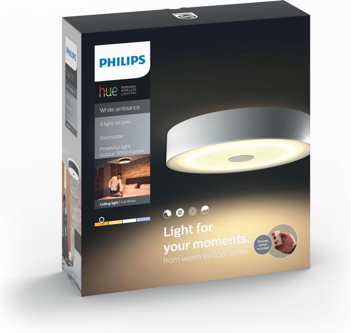 Philips Hue Fair plafondlamp - White Ambiance - | bol.com