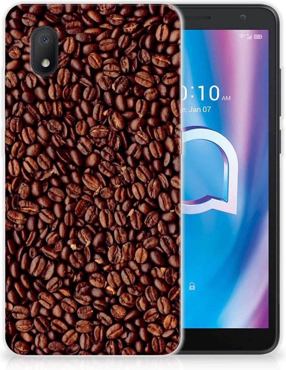 Alcatel 1B (2020) Siliconen Case Koffiebonen