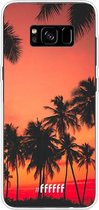 Samsung Galaxy S8 Plus Hoesje Transparant TPU Case - Coconut Nightfall #ffffff