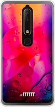 Nokia 6 (2018) Hoesje Transparant TPU Case - Colour Bokeh #ffffff