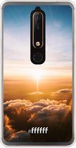 Nokia 6 (2018) Hoesje Transparant TPU Case - Cloud Sunset #ffffff