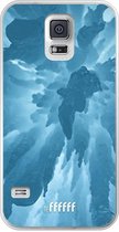 Samsung Galaxy S5 Hoesje Transparant TPU Case - Ice Stalactite #ffffff