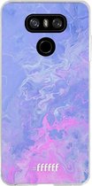 LG G6 Hoesje Transparant TPU Case - Purple and Pink Water #ffffff