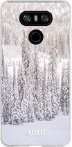 LG G6 Hoesje Transparant TPU Case - Snowy #ffffff