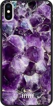 iPhone Xs Max Hoesje TPU Case - Purple Geode #ffffff