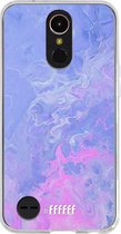 LG K10 (2017) Hoesje Transparant TPU Case - Purple and Pink Water #ffffff