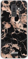 Samsung Galaxy J8 (2018) Hoesje Transparant TPU Case - Rose Gold Marble #ffffff