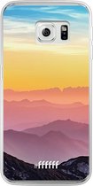 Samsung Galaxy S6 Edge Hoesje Transparant TPU Case - Golden Hour #ffffff