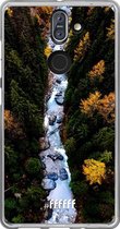 Nokia 8 Sirocco Hoesje Transparant TPU Case - Forest River #ffffff