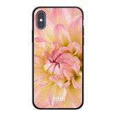 iPhone Xs Hoesje TPU Case - Pink Petals #ffffff