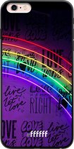 iPhone 6 Plus Hoesje TPU Case - Love is Love #ffffff