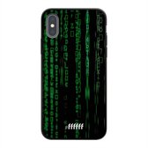 iPhone X Hoesje TPU Case - Hacking The Matrix #ffffff