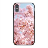 iPhone X Hoesje TPU Case - Cherry Blossom #ffffff
