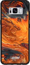 Samsung Galaxy S8 Hoesje TPU Case - Magma River #ffffff