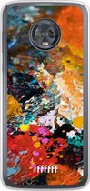 6F hoesje - geschikt voor Motorola Moto G6 -  Transparant TPU Case - Colourful Palette #ffffff