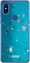 Xiaomi Mi Mix 3 Hoesje Transparant TPU Case - Confetti #ffffff